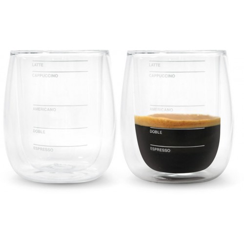 Set de vasos de vidrio "Barista" (TE68)